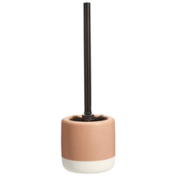 Perie WC cu recipient ceramic THE PASTELS, Ø 11,6 x 38 cm, roz.