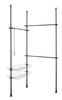Sistem de garderobă telescopic HERKULES BASIC, dublu, negruu, WENKO
