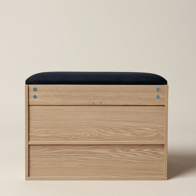 Dulap pentru pantofi cu loc de șezut LEVA, 60 x 30 x 47 cm