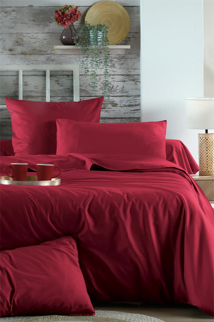 Cearceaf de îmbrăcăminte din bumbac, roșu, ELYSEE