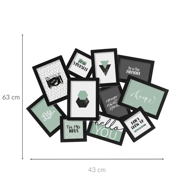 Multirama pentru fotografii, rama pentru 11 fotografii
