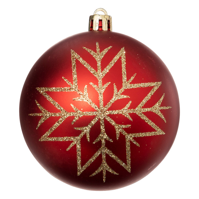 Set globuri cu decoratiuni aurii, 8 cm