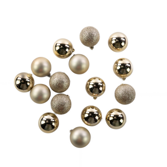 Set globulete de Craciun, 16 bucati, Ø 5 cm
