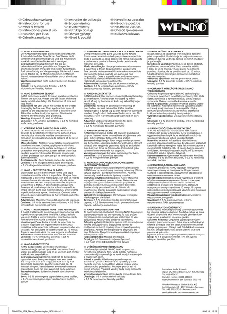 Preparat pentru îngrijirea plăcilor NANO