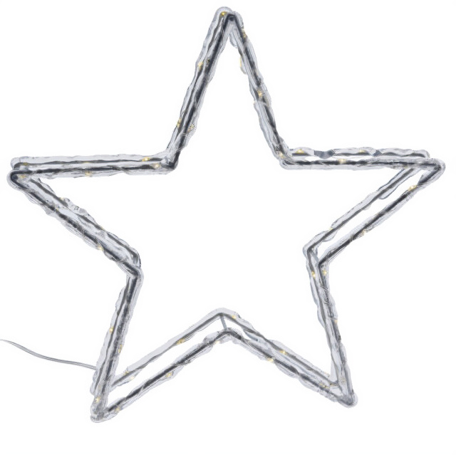 Decorație metalică de iluminat, figură stând cu LED.