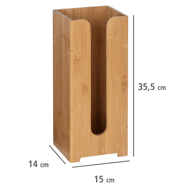 Suport hartie igienica BAMBOO, bambus, Wenko