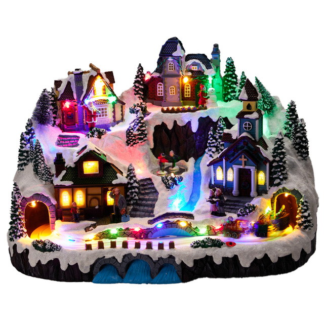 Decorațiune de Crăciun LED cu animație, 46 x 32 x 32 cm