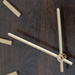 Ceas de perete cu cadran minimalist imitand lemnul, MDF, Ø 40 cm