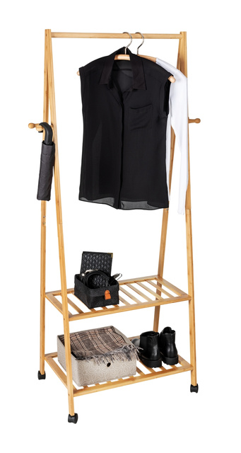 Cuier mobil cu polite HONOLULU, bambus