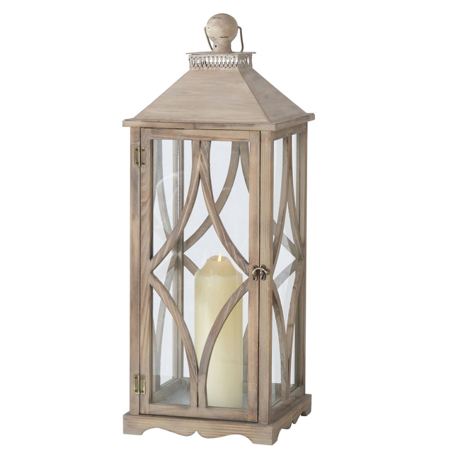 Set 2 felinare  din lemn Karol