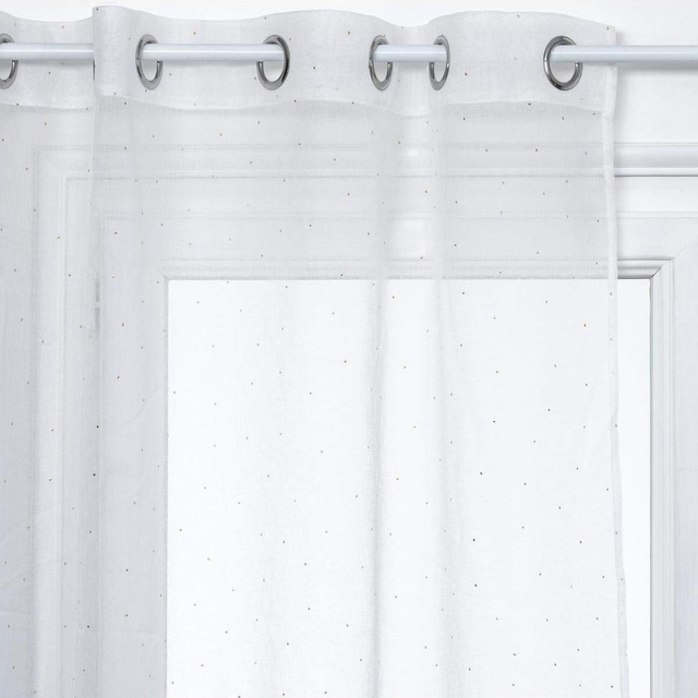 Perdea sufragerie, imprimeu cu buline, 140 x 240 cm