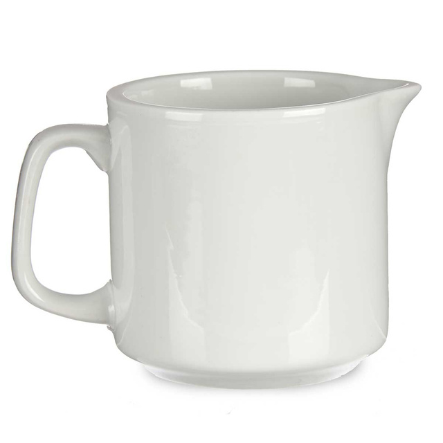 Ulcior pentru lapte din portelan cu maner, 150 ml