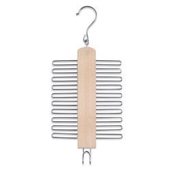 Suport cravate 20 carlige, Bej, 40x17 cm, Zeller
