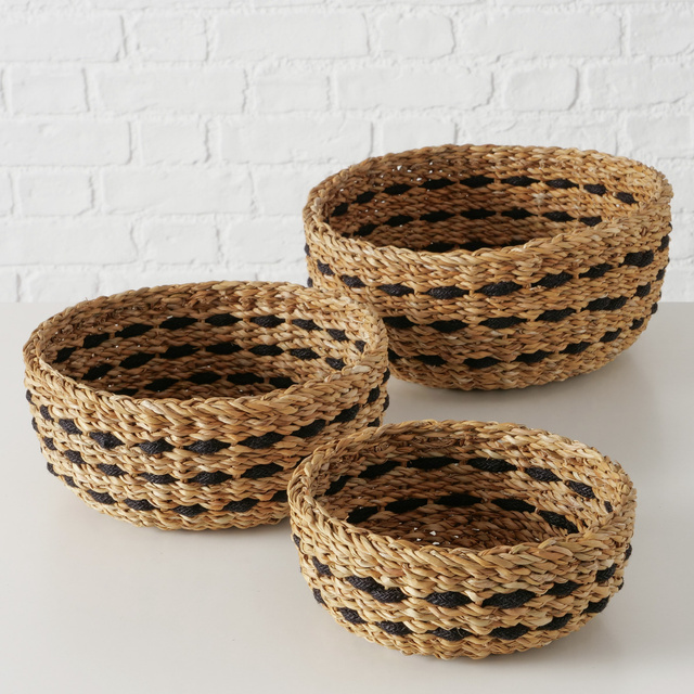 Set cosuri decorative rotunde BOKAR, 3 buc Ø 21-30 cm