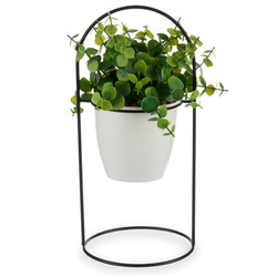 Floare artificiala in ghiveci pe suport metalic, Ø 21 x 30 cm