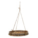 Ghiveci suspendabil din bambus si rattan, Ø 30,5 x 50 cm