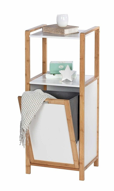 Bibliotecă cu raft și coș de rufe FINJA, Wenko