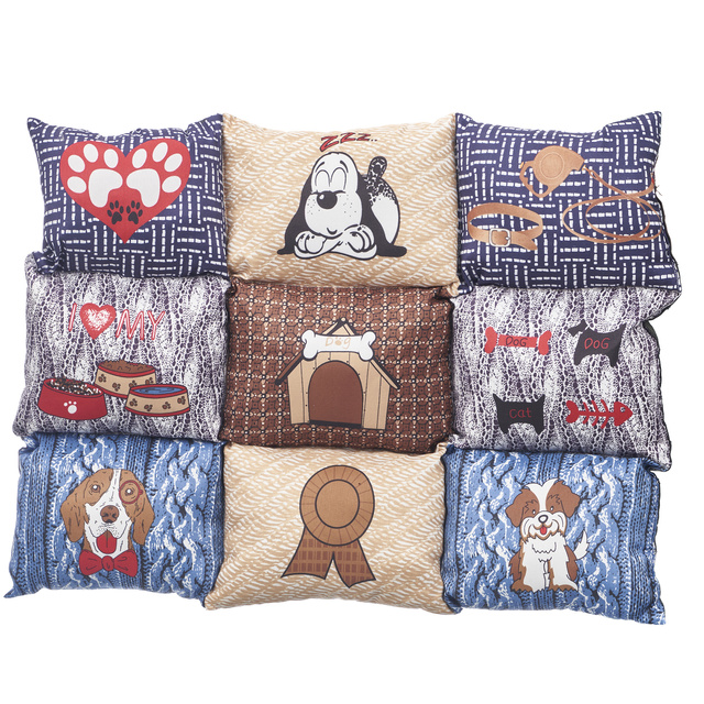 Pat pentru caini, cu fund antiderapant, 58 x 80 cm