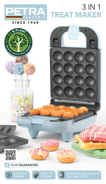Mașină de vafe 3 în 1 PETRA, 650 W