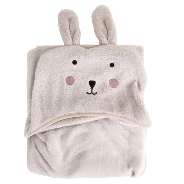 Pătură pentru copii cu glugă TIBI, 100 x 70 cm