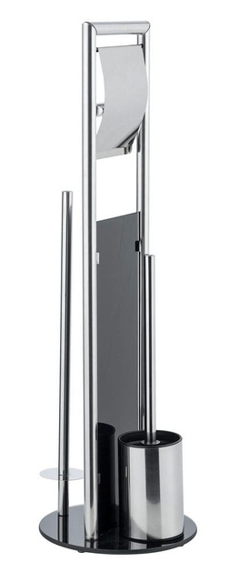 Suport hârtie igienică și perie WC RAVINA, 3în1