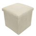 Taburet din velur-cord cu spațiu de depozitare TOBO, 38 x 38 x 38 cm
