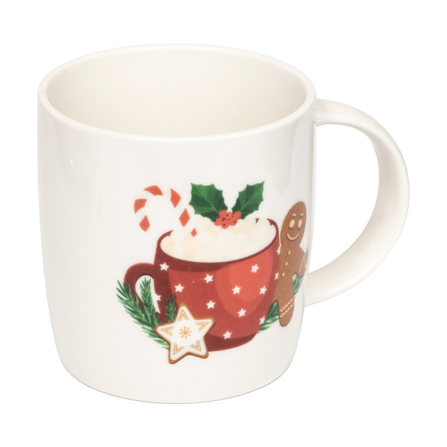 Cana de sărbătoare cu set pentru cappuccino, 350 ml