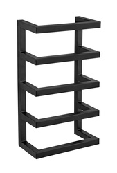 Suport pentru prosoape, otel, negru mat, 4 rafturi, FONDIRO, WENKO