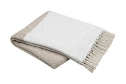 Pătură din bumbac GENEVE cu franjuri, 125 x 150 cm