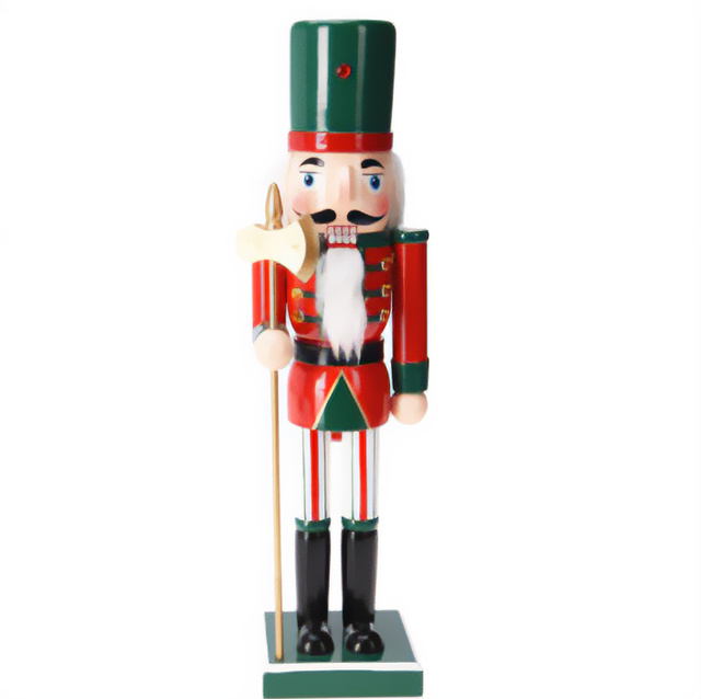 Bunicul de nuci, figură din lemn de pin, 38 cm