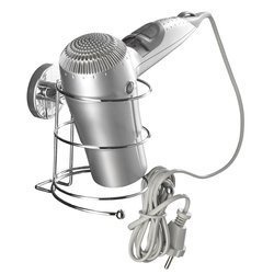 Suport pentru uscător de păr MILAZZO, Vacuum-Loc - oțel cromat, WENKO