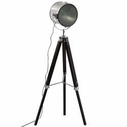 Lampă cu 3 picioare, înălțime 152 cm, neagră