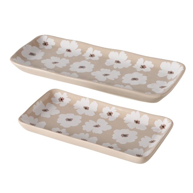 Farfurii cu flori ceramice, 13 - 15 cm, CANEA