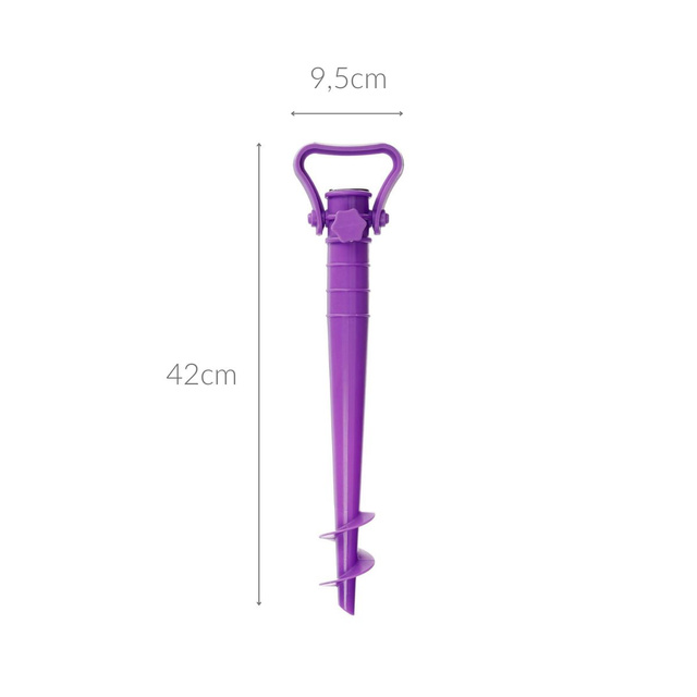 Suport pentru umbrela de plaja, plastic, 42 cm