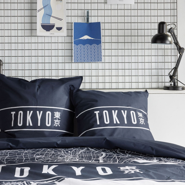 Lenjerie de pat din bumbac, 220 x 240 cm, 2 perne, JAVA