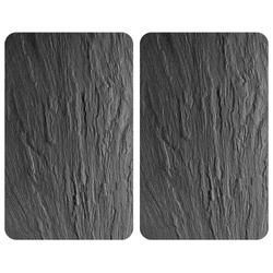Plăci de protecție din sticlă SLATE XL pentru aragaz – 2 bucăți, WENKO, ardei iute