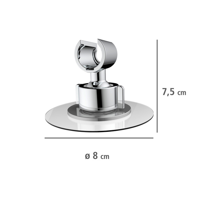 Suport pentru cap de dus, fara gaurire, Ø 8 cm, WENKO