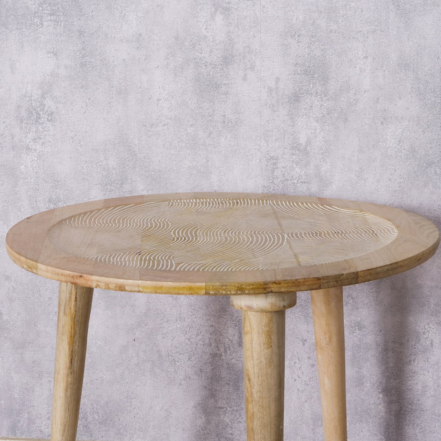 Masuta de cafea din lemn de mango NORSKA, inaltime 47 cm