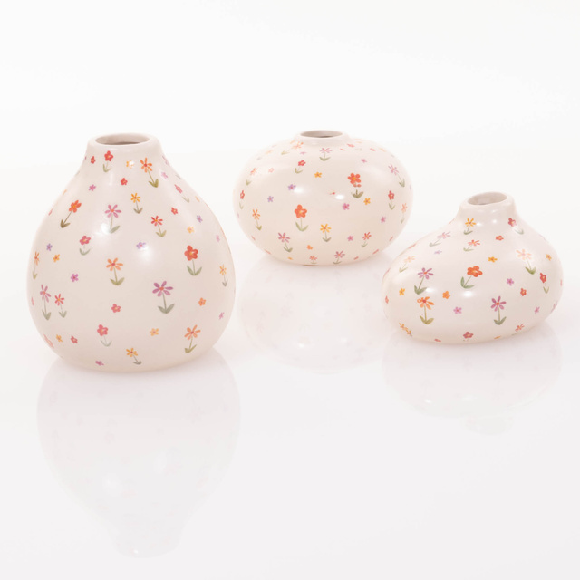 Vaza mica Blumi, model cu flori mici, inaltime 10 cm