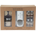 Set de parfum, lampă cu uleiuri și lumânări, lemn de santal