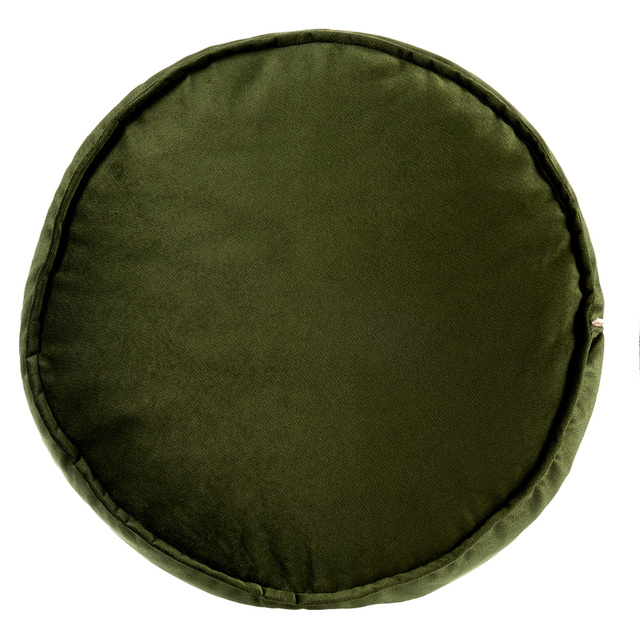 Puf tapitat cu catifea, 60 cm