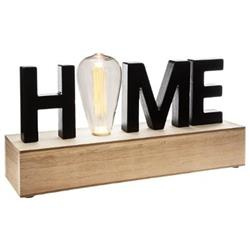 Lampa decorativa HOME cu bec, MDF, 34 x 17 cm