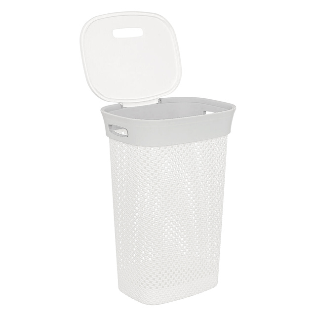 Coș de rufe cu capac lin Purl, 60L