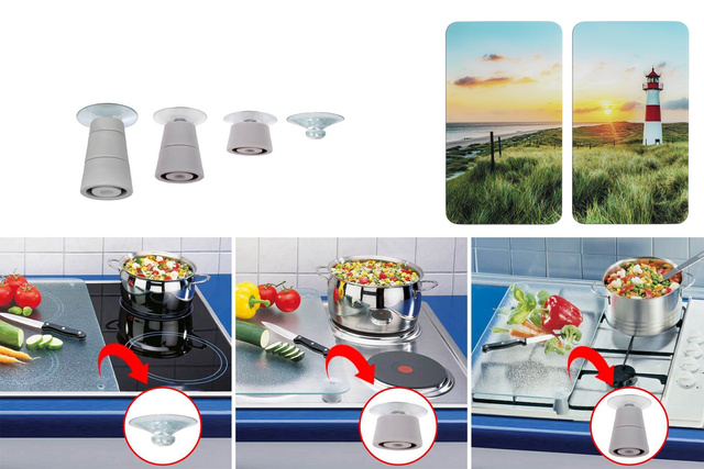 Set 2 plite de protectie pentru aragaz LIGHTHOUSE