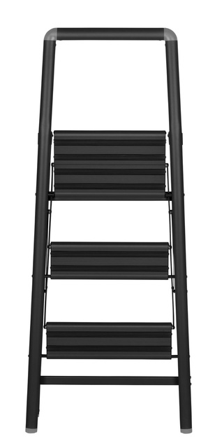 Scara pliabila, 3 trepte, Negru, WENKO