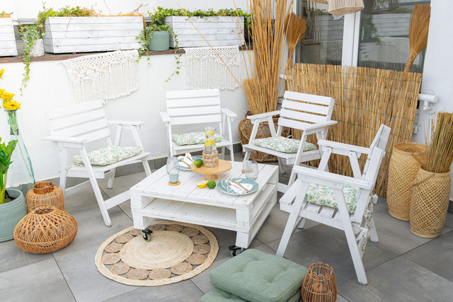 Felinar decorativ din rattan ALI, 30 cm