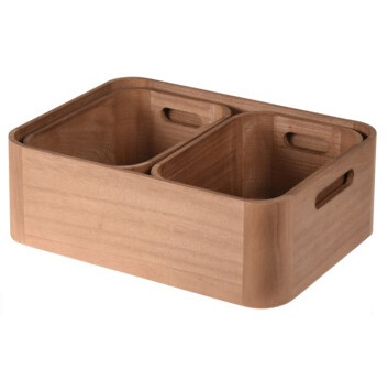 Set 3 organizatoare din lemn