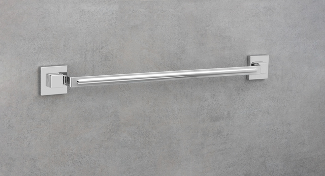 Bara pentru prosop, Wenko Quadro, Vacuum-Loc, Otel inoxidabil, Argintiu