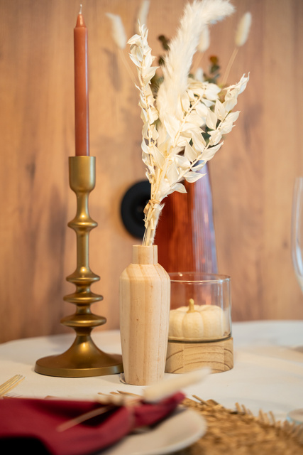 Sfeșnic înalt, aluminiu