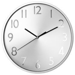 Ceas de perete Atmosphera Créateur d'intérieur, 30 cm, Argintiu